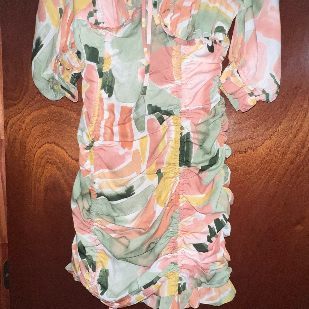 ClosetMaid Multicolor Abstract Mini Dress